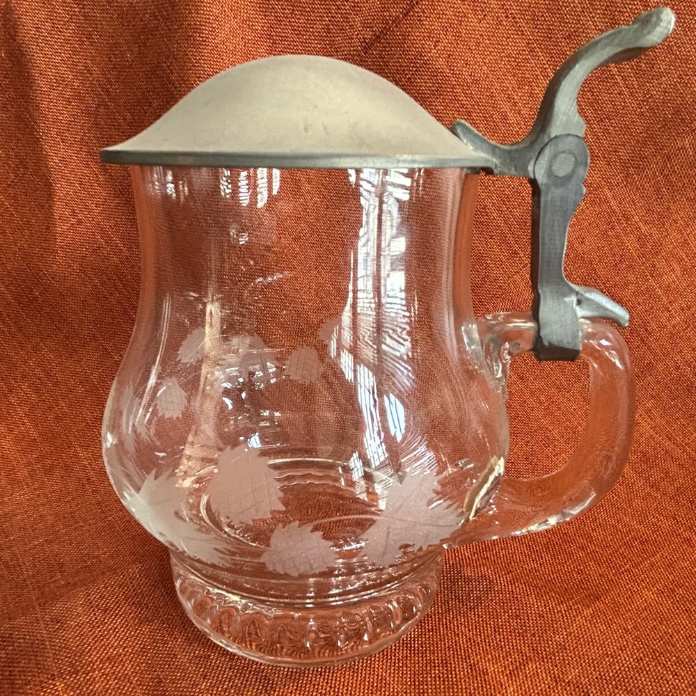 Vintage German Zinn Beer Stein